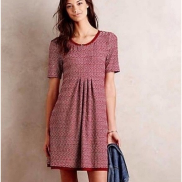Anthropology Maeve Dora Red Dress Small - Picture 5 of 11